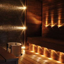 LED-saunavalosarja FTLight Saunaset Premium, 9-osainen, musta