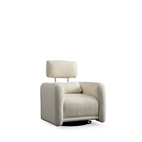 Nojatuoli Linento Furniture Boston, valkoinen