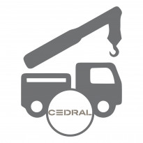 Cedral-kuorman purku nosturilla