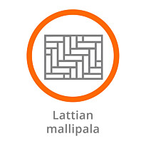 Lattialauta Kartano Color mallipala