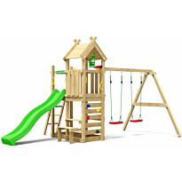 Leikkitorni Jungle Gym Teepee, 2-Swing Module 200, liukumäki