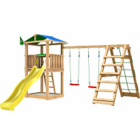 Leikkitornikokonaisuus Jungle Gym Hut 2.1, 2-Climb Module 220, ilman liukumäkeä