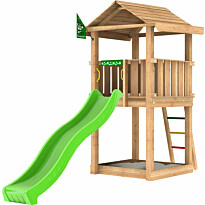 Leikkitornikokonaisuus Jungle Gym House 2.1, vihreä liukumäki