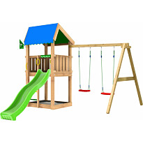 Leikkitornikokonaisuus Jungle Gym Home 2.1, 2-Swing Module 220, ilman liukumäkeä