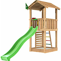 Leikkitorni Jungle Gym Cottage 2.1, vihreä liukumäki