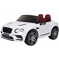 Lasten sähköauto Nordic Play Speed Bentley, 2 hengelle, 2x6V, valkoinen, EVA-renkaat
