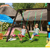 Keinumoduuli Jungle Gym 2-Swing Module 220, mustaksi petsattu