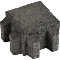 Hulevesikivi Grass, 115x115x80mm, musta