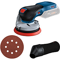 Akkuepäkeskohiomakone Bosch Professional GEX 18V-125 Solo, 18V, ilman akkua