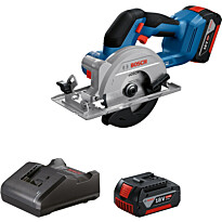 Akkukäsipyörösaha Bosch Professional GKS 18V-51, 18V, 2x4.0Ah akuilla