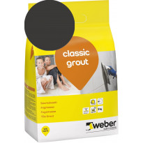 Saumalaasti Weber Classic Grout 20 Graphite, 3kg
