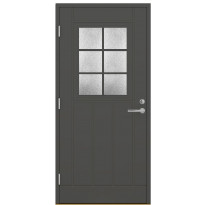 Ulko-ovi Oulux 6R Extra, 9-10x21, karmi 115mm, RR23 tummanharmaa