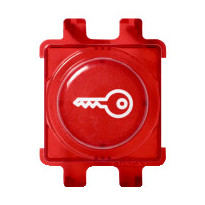 Painike Schneider Electric Renova, avain-symboli, punainen