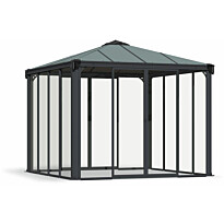 Ovellinen paviljonki Palram-Canopia Ledro 3000, 3x3m, 8,7m², harmaa