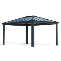 Paviljonki Palram-Canopia Dallas 4900, 3.6x4.9m, 12x16ft, harmaa