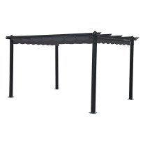 Pergola Landskap Skugga, musta/tummanharmaa, eri kokoja