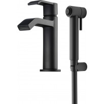 Pesuallashana Tapwell Vicco VIC069 Matte Black, käsisuihkulla