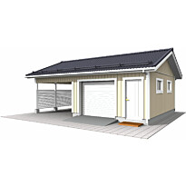 Autotalli ja -katos Piharati C1, 31m²
