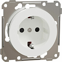 Pistorasia Schneider Electric ELKO One, 1-osainen, 16A, IP21, UKJ, uppoasennus, keskiölevyllä, jousiliitos