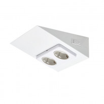 Pistorasia Limente Luna-2 200 W 16 A 230 V 150x164 mm 2-osainen valkoinen kytkimellä