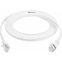 Verkkokaapeli Pistesarjat Cat6a U/FTP Latta, valkoinen, eri pituuksia