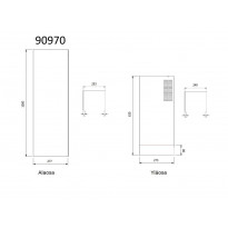Putkisarja Savo PS-90, 155cm, rst