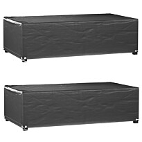Puutarhakalustesuojat 2 kpl 8 purjerengasta 125x70x35 cm