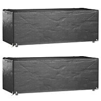 Puutarhakalustesuojat 2 kpl 8 purjerengasta 192x82x65 cm