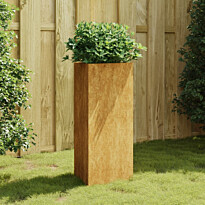 Puutarhakukkalaatikko 40x34,5x75 cm corten-teräs