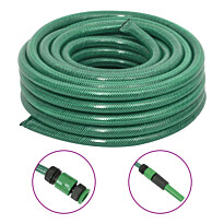 Puutarhaletku liitinsarjalla vihreä 0,9&quot; 50 m PVC