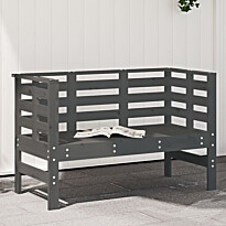 Puutarhapenkki harmaa 111,5x53x71 cm, mänty