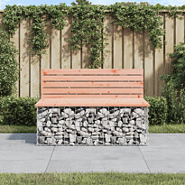 Puutarhapenkki kivikorilla 103x70x65 cm, douglaskuusi