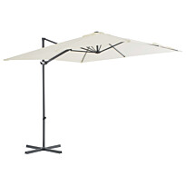 Aurinkovarjo riippuva, teräspylväällä, eri kokoja ja värejä