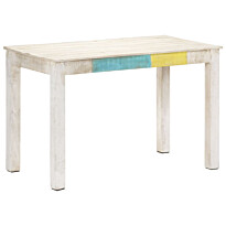 Ruokapöytä 120-180x60-90x76cm, mangopuu, valkoinen, eri kokoja