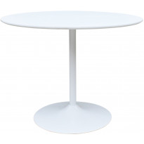 Ruokapöytä Tenstar Wilma, Ø90cm, valkoinen