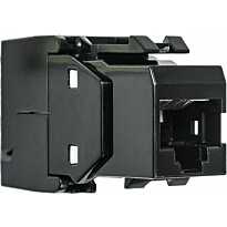 Liitin Pistesarjat Cat6 RJ45 UTP Keystone, musta
