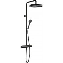 Sadesuihkusetti Tapwell Arman ARM7200 Matte Black, termostaattihanalla, suihkupää ⌀300mm, matta musta