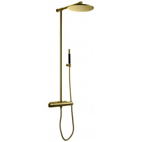 Sadesuihkusetti Tapwell TVM300Honey Gold, termostaattihanalla, suihkupää ⌀300mm, kiiltävä kulta