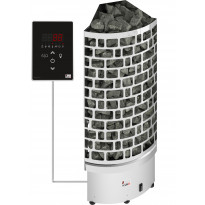 Sähkökiuas SAWO Aries Corner Ni2, 4.5kW, 3-6m³, erillinen ohjaus