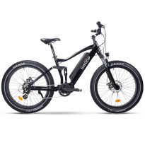 Sähkömaastopyörä Swoop Fatbike Ranger, 26x4&quot;, 7 vaihdetta, musta, 840 Wh akku