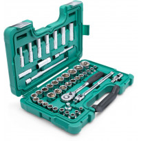Hylsysarja Sata 1/2&quot; 6-K, 46 osaa, salkussa