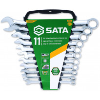 Kiintolenkkiavainsarja Sata 8-22mm, 11 osaa, telineessä