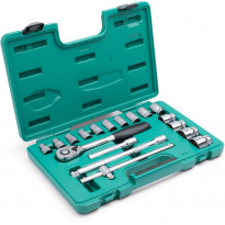 Hylsysarja Sata 1/2&quot; 12-K, 18 osaa, rasiassa
