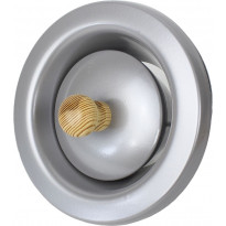 Saunan poistoilmaventtiili Pisla 280, Ø100mm, harmaa