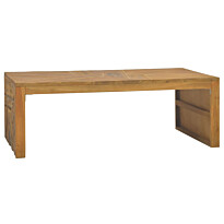 Sohvapöytä eroosio tiikki 110x35x38 cm