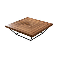 Sohvapöytä Linento Furniture Cora, pähkinäpuu