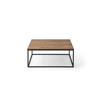 Sohvapöytä Linento Furniture Midlake, musta/mäntypuu