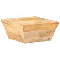 Sohvapöytä V-muoto, 66x66x30cm, eri materiaaleja