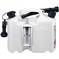 Kaksoiskanisteri Stihl Kombi, 5L bensiinille/3L öljylle, läpinäkyvä, 2 pidikettä