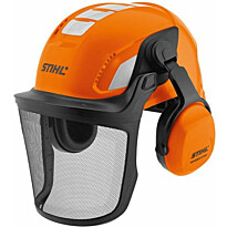 Kypäräsarja Stihl Advance X-Vent, verkkovisiirillä, kuulonsuojaimin